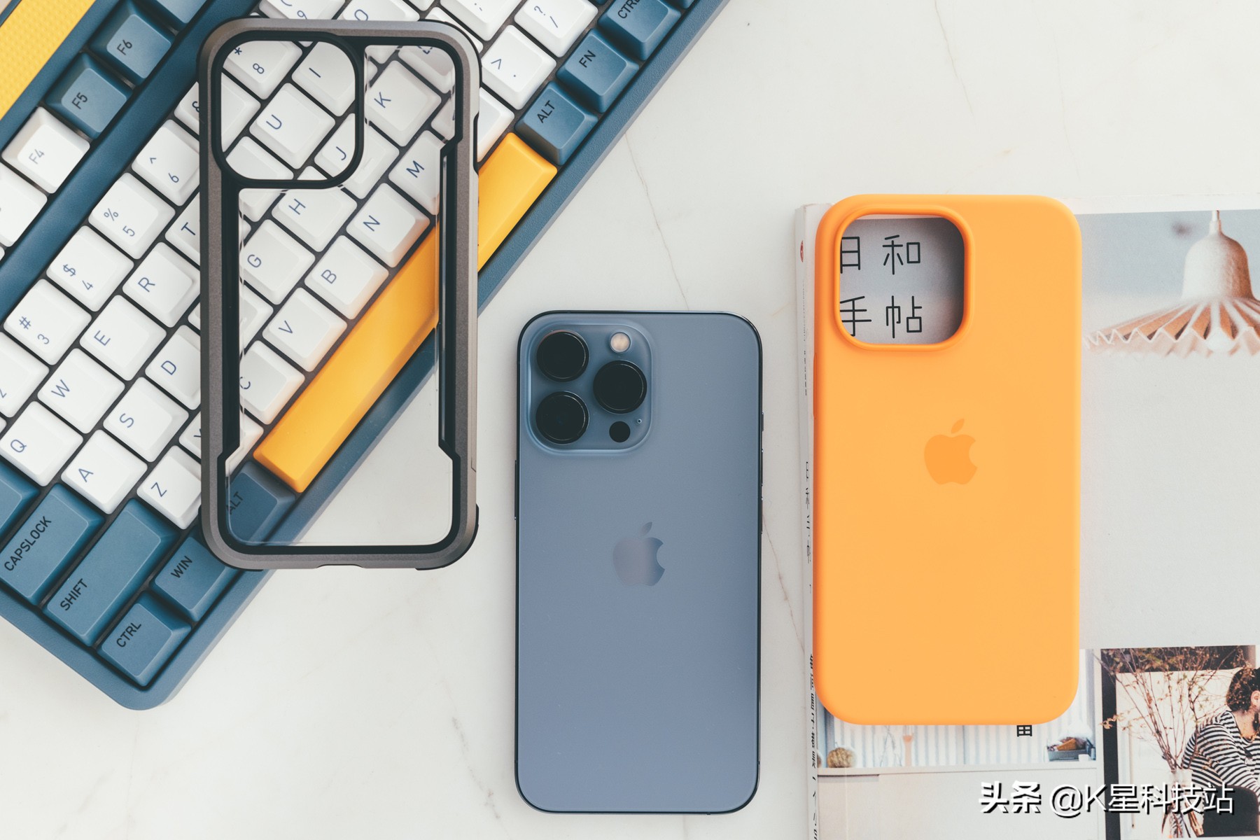 iphone13pro远峰蓝配透明壳,iphone13pro远峰蓝开箱