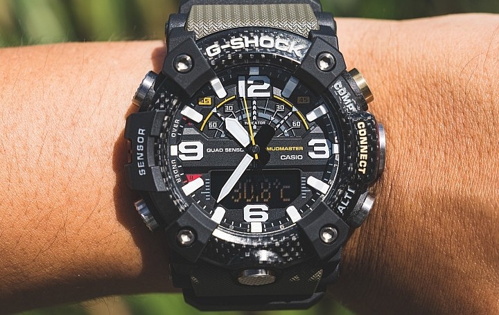 casio卡西欧手表男黑金gshock讲解,卡西欧gg-b100蓝牙连接都能做什么