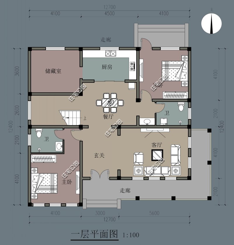 10款别墅一层带阁楼设计图,100套双层别墅设计图