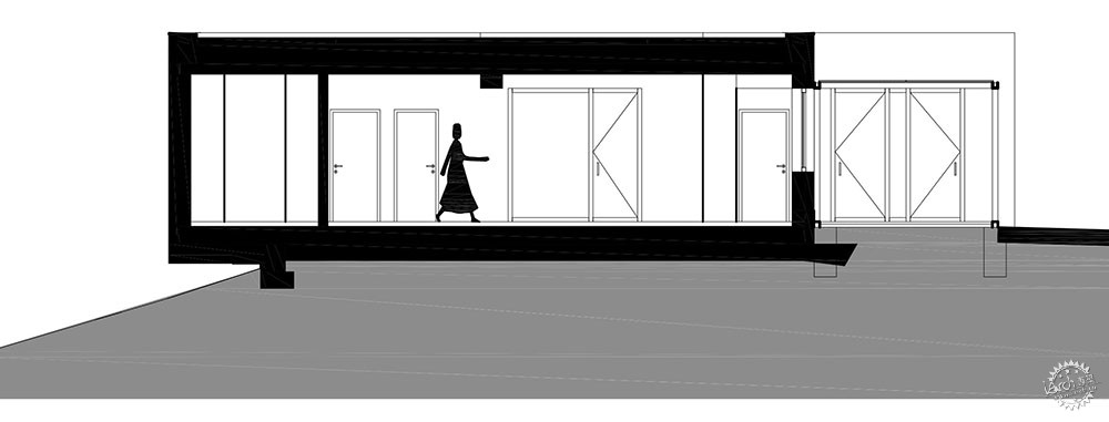 将“竖直”与“水平”完美组合的度假小屋