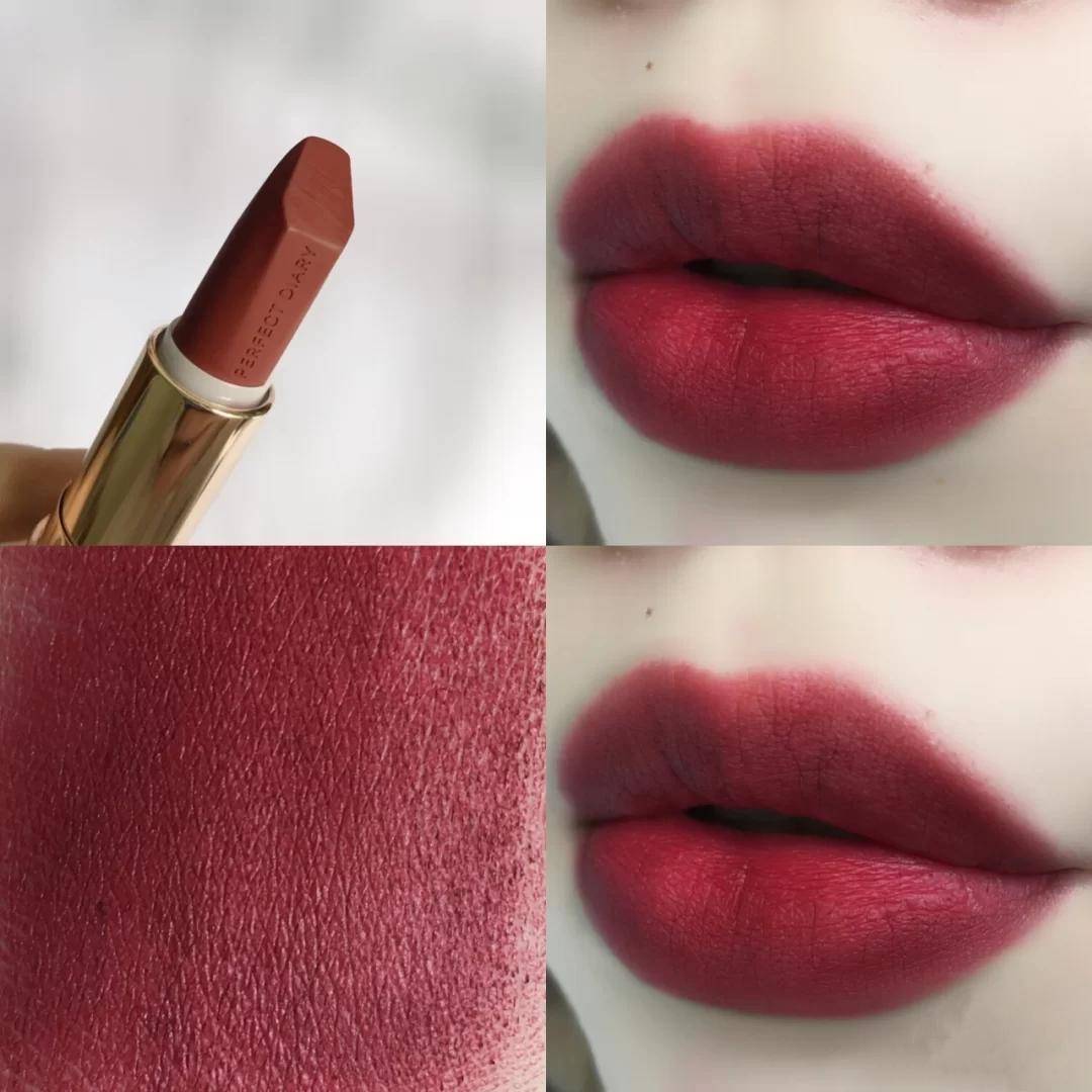 完美日记黄黑皮素颜唇釉,完美日记哪款口红适合素颜