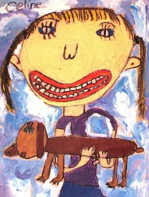 儿童不同时期的绘画作品,孩子们一幅幅栩栩如生的绘画作品