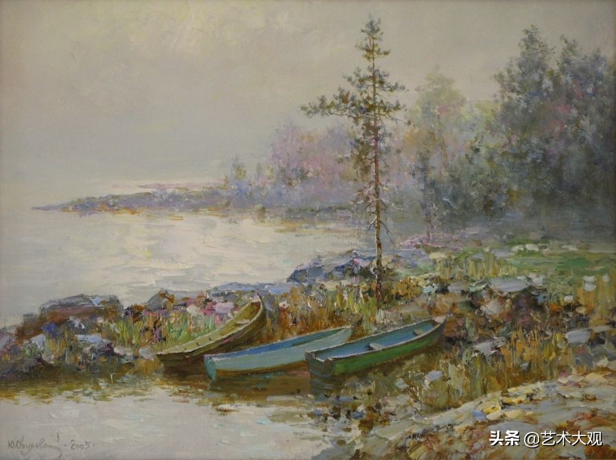 俄罗斯画家风景油画作品选集,尤里奥布霍夫人物画