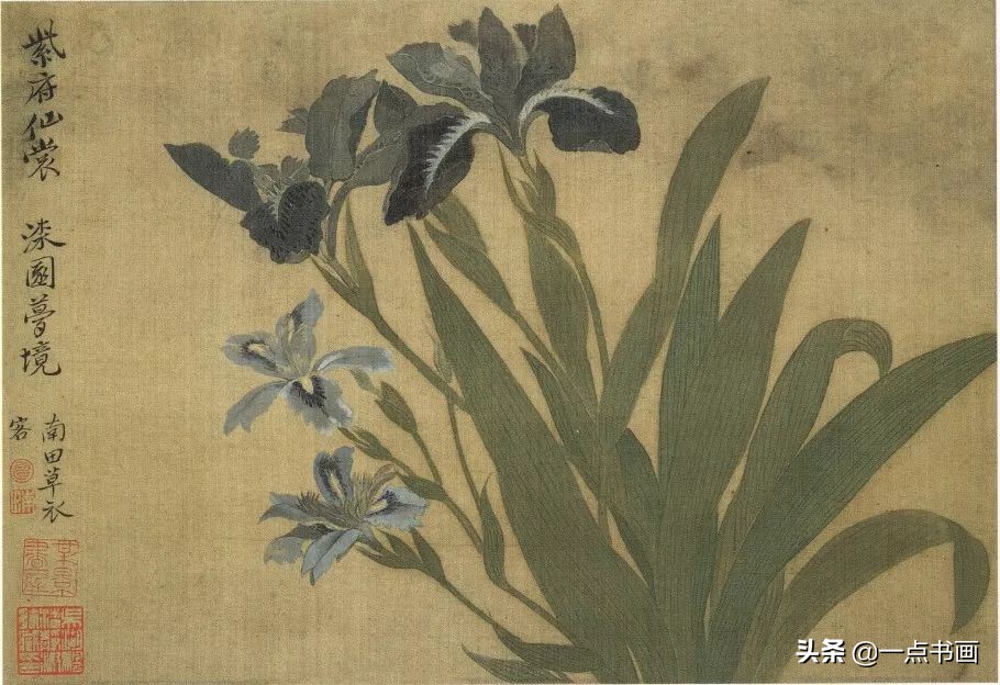 清代画家沈振麟花鸟动物作品欣赏,清代名家山水工笔画作品欣赏