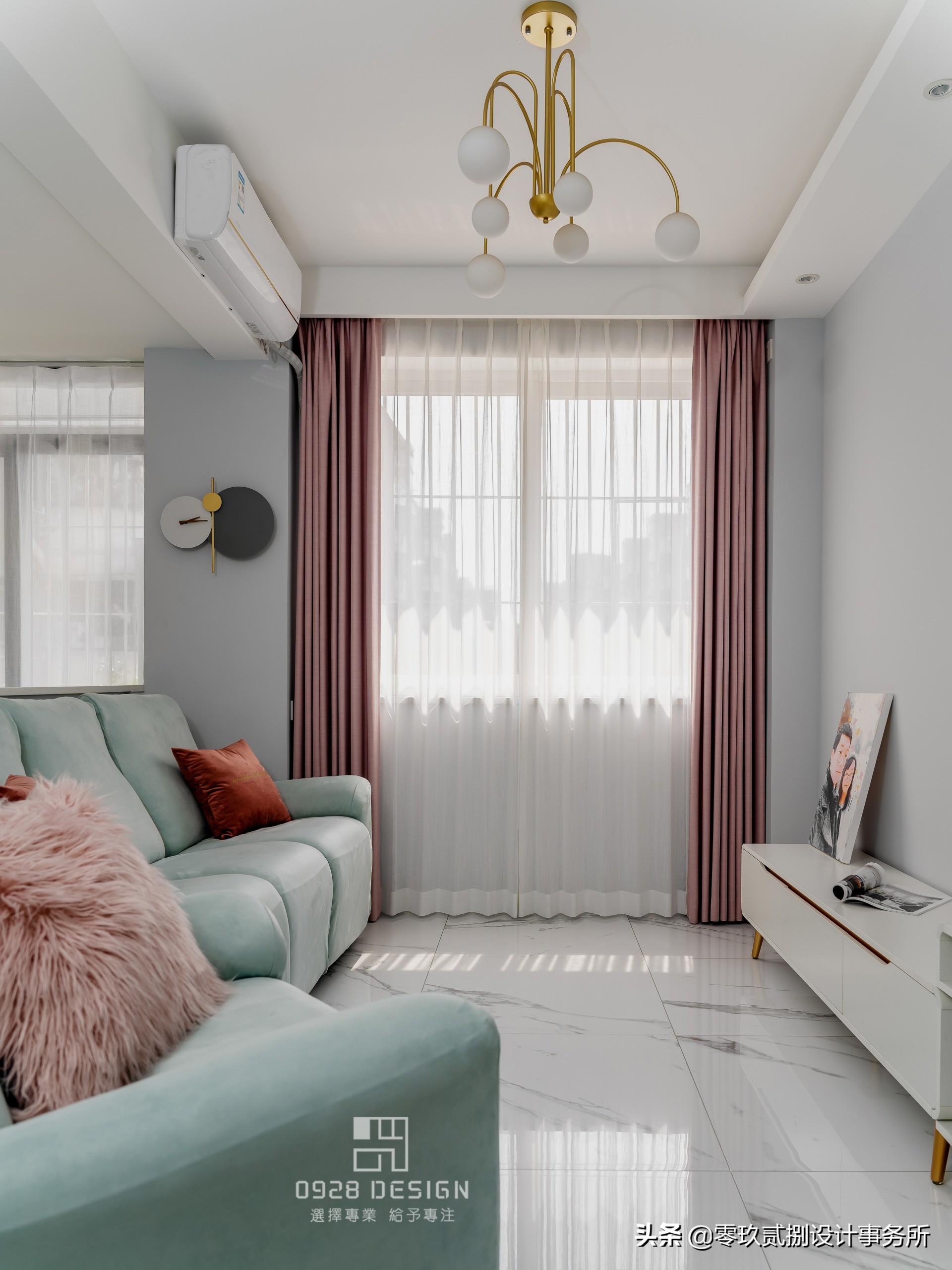 「零玖贰捌设计」65㎡“老破小”格局全改,变身阳光明媚小清新