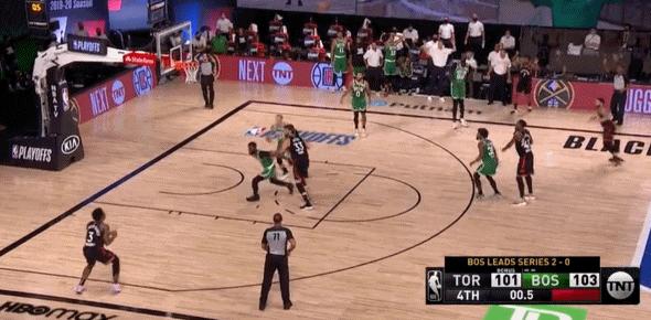 19赛季凯尔特人vs猛龙,凯尔特人vs勇士混战