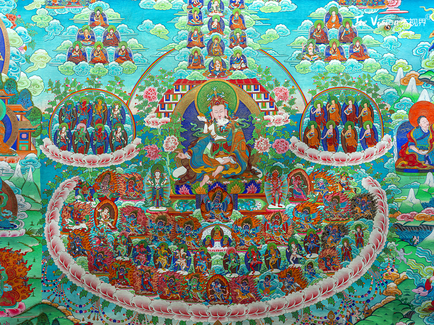 深入解读一幅唐卡诞生的过程,4人共同创作