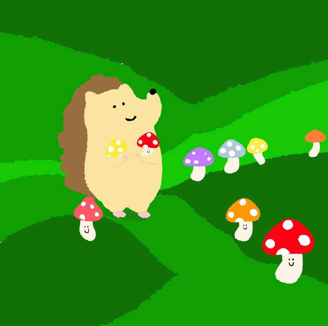 刺猬头卡通图片,小刺猬头像可爱卡通动漫