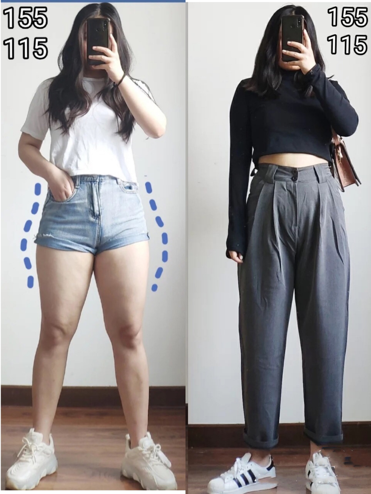 又矮又胖又丑的女生穿什么,155cm115斤微胖女生显瘦套装