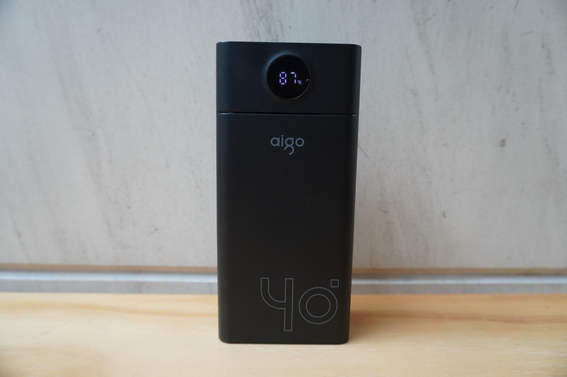 aigo移动电源快充版c40s,aigo移动电源c40s评测