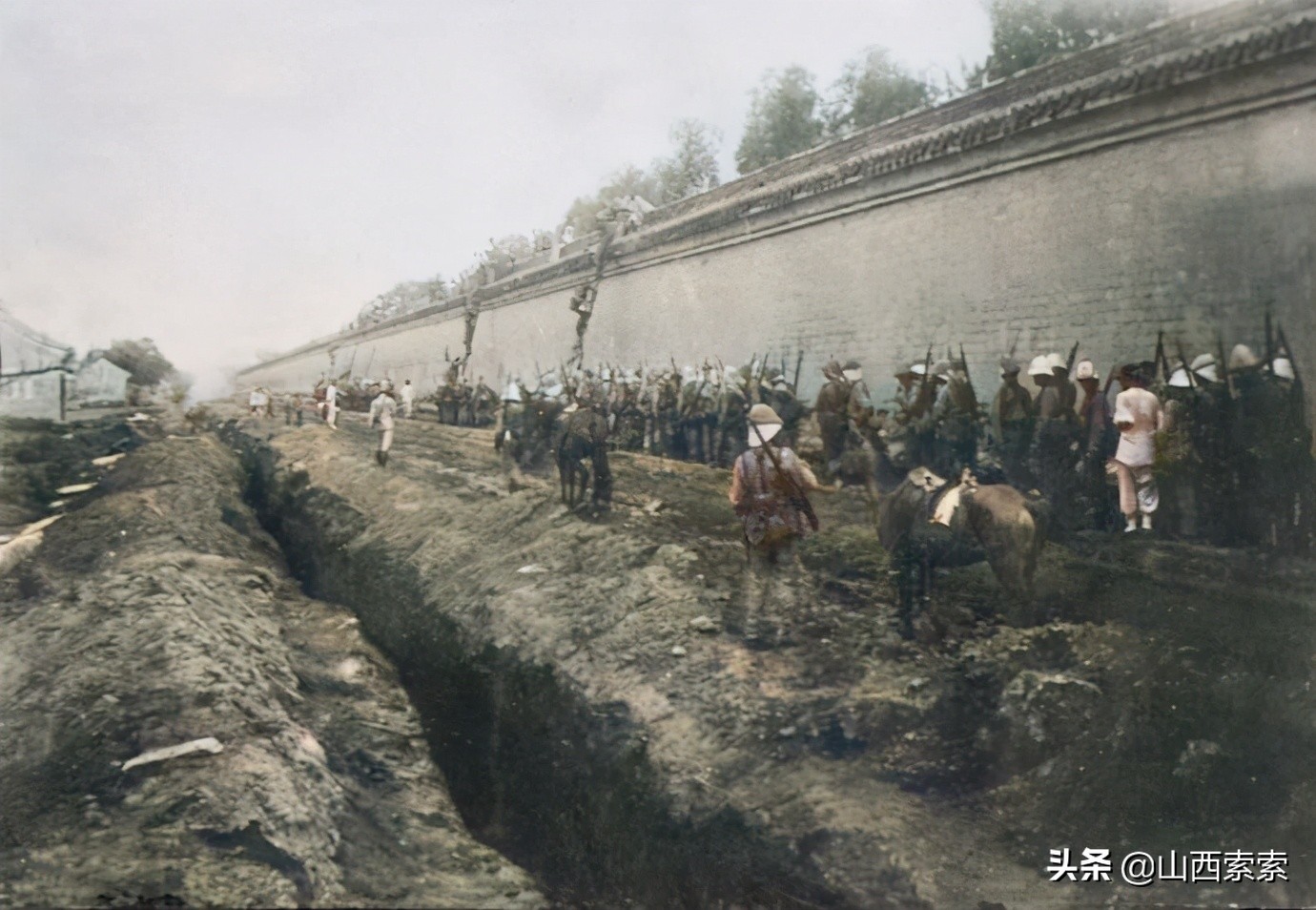 八国联军侵华战争历史讲解超长,1900年八国联军侵华战争影像彩色