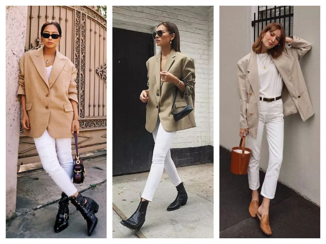 一条白裤子,搭配所有大衣!时髦精必备,给你整个冬天的高级感