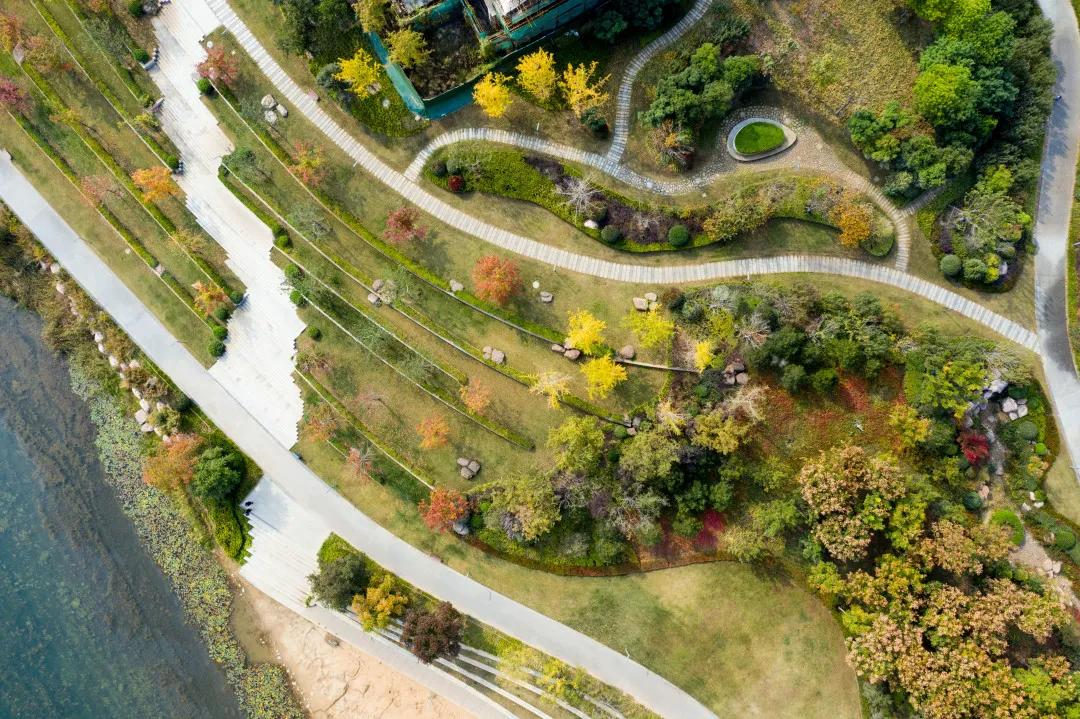 郑州市郑东新区花卉园林景观区,郑东新区象湖景观绿化工程