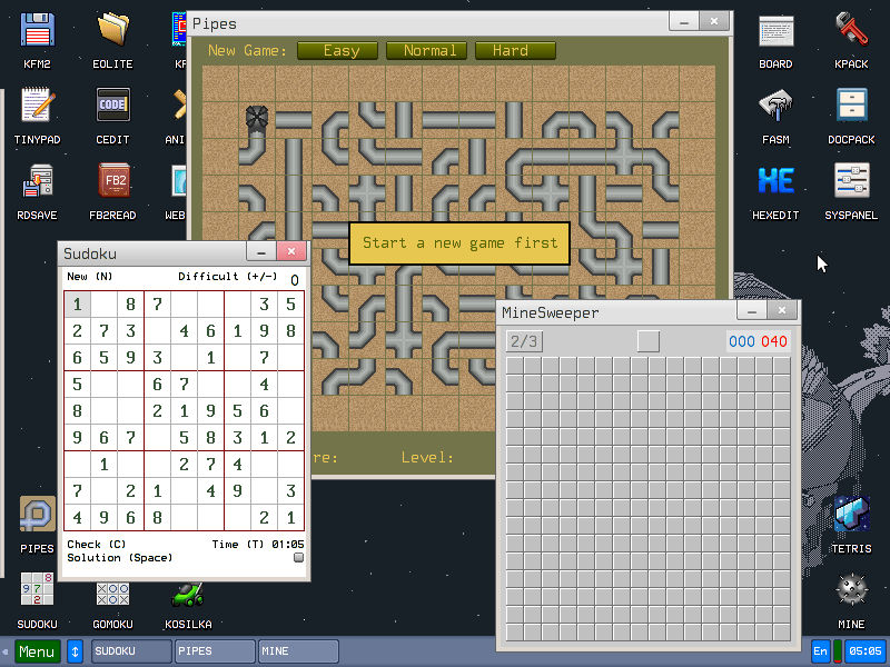 还真有一款纯汇编撸的操作系统 KolibriOS