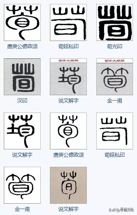 荀姓4个名字,荀姓氏世家一览表