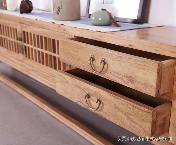 新中式客厅电视柜效果图,餐厅客厅电视柜隔断柜新中式