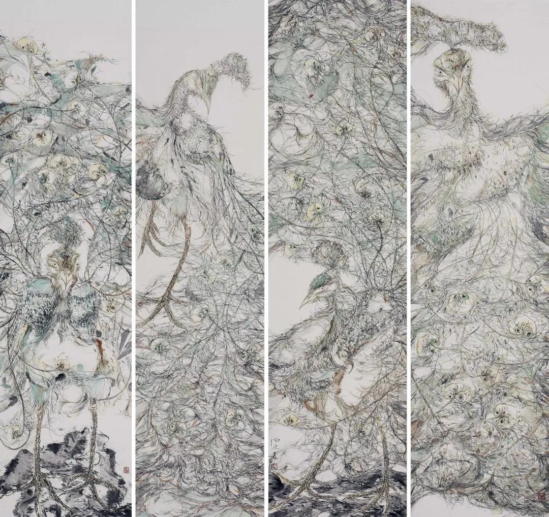 赵怡文中国画作品展,江苏书画院名家