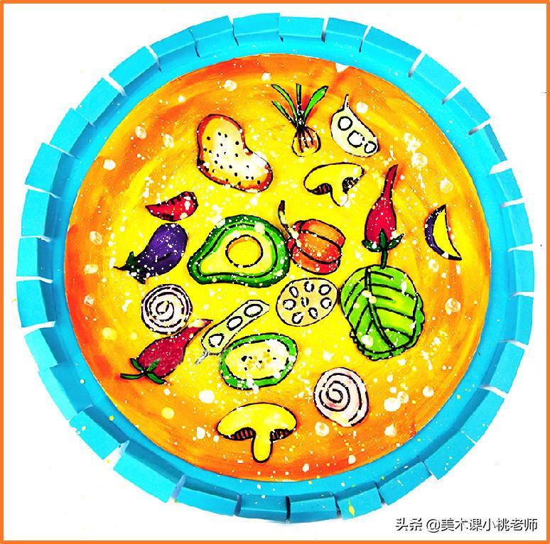 香喷喷的比萨饼,香喷喷的披萨出摊啦