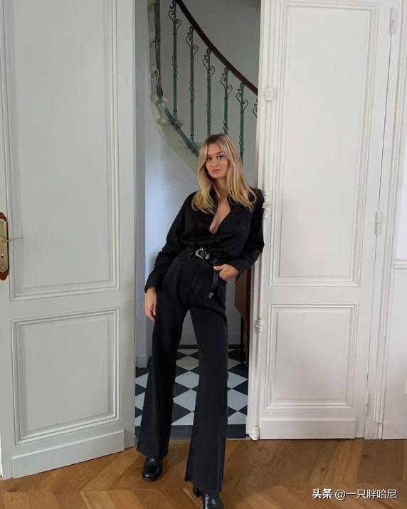 小个子微喇裤显瘦显高,微喇裤秋冬显瘦穿搭