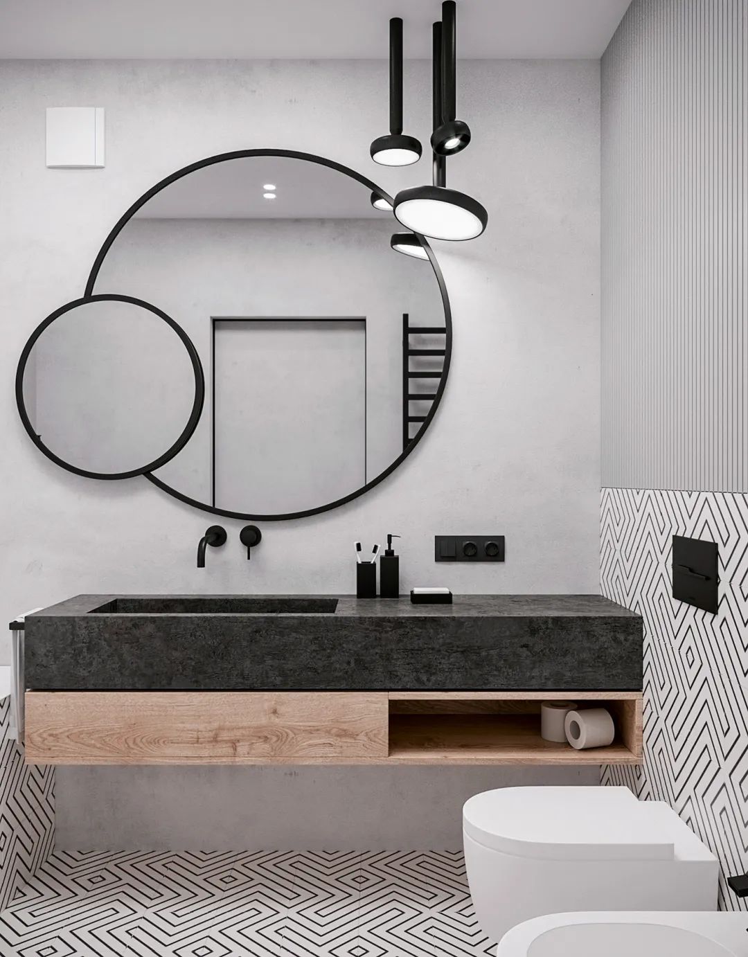 现代简约风格高级感植物,黑白灰现代简约风格绿植搭配