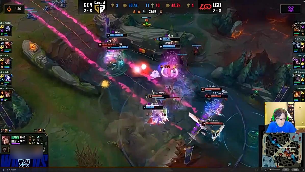 解说质疑小花生“罚站送头”操作，回看3次后感叹：这波没法洗