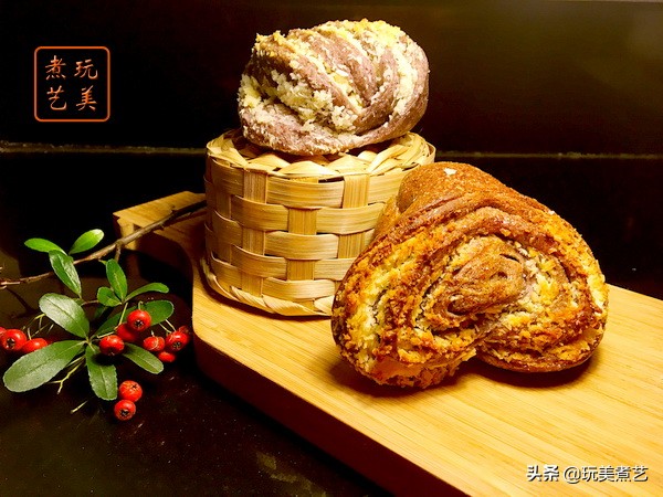 神秘的面包,黑米椰蓉五谷杂粮饼