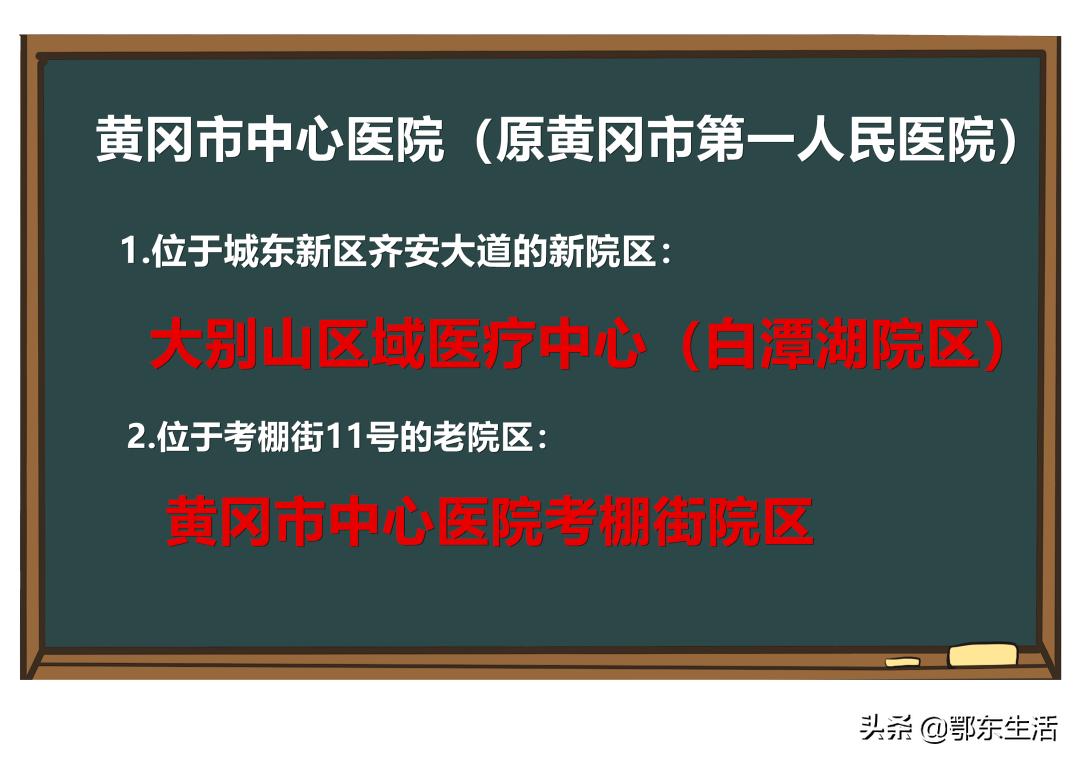 @黄冈人,你该了解的黄冈市中心医院新院区的变化、就诊流程