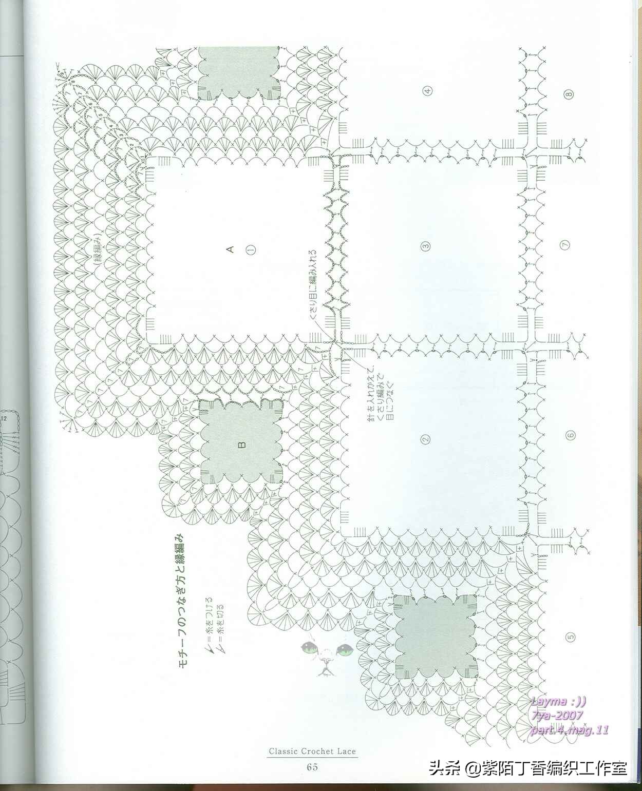 钩针钩简单的沙发巾,桌布和沙发巾的钩针教程