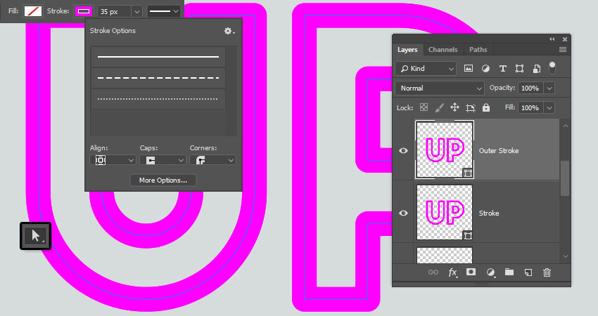 ps怎么做创意字体描边,ps鞋带花边怎么设计