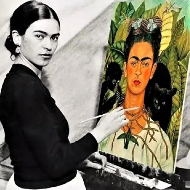 墨西哥女画家弗里达卡洛作品高清,西班牙画家弗里达卡洛