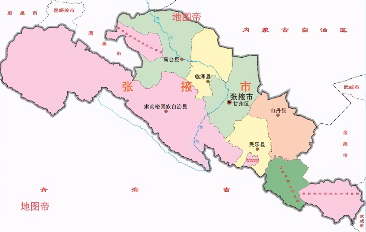 甘肃张掖地理风景,中国国家地理张掖