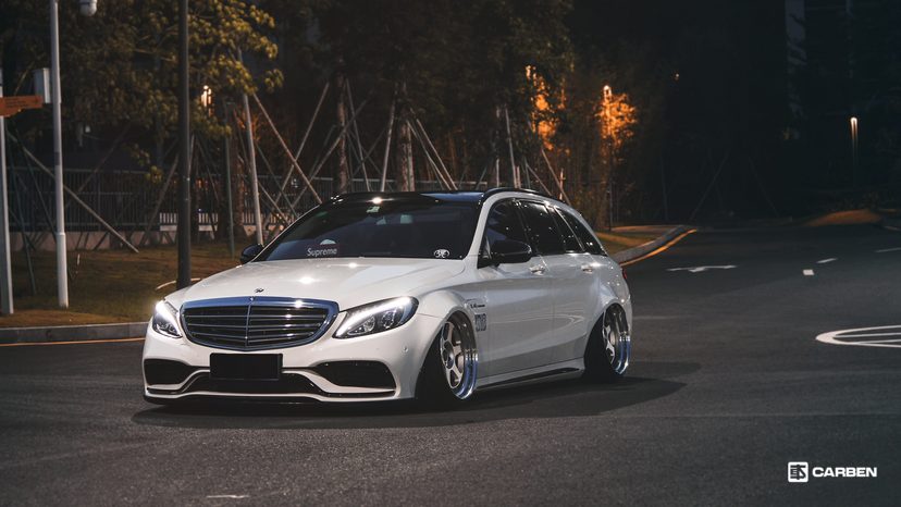 2016款奔驰c200旅行车,最美改装奔驰b200