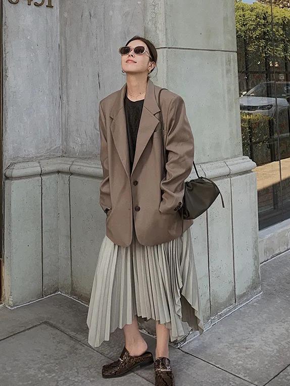 西装连衣裙百褶裙,西装百褶裙连衣裙