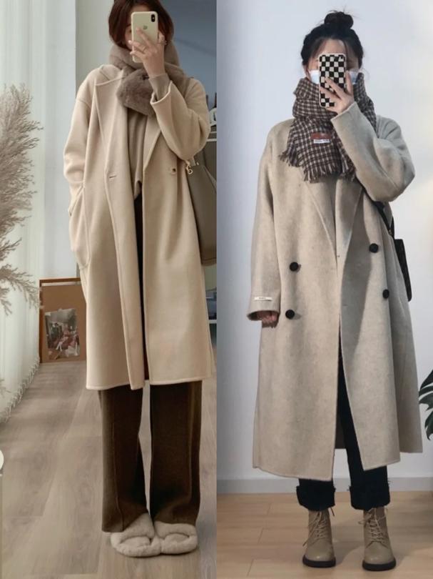 驼色大衣这么穿普通又沉闷最好看,驼色大衣白色大衣哪个更百搭
