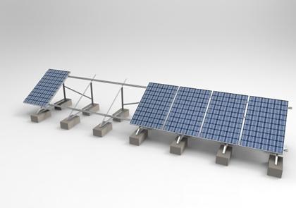 光伏电站东西方向遮挡间距计算,分布式光伏组件布置示意图