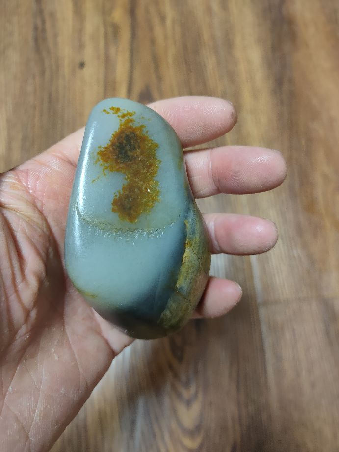 和田沙漠干坑籽料原石,和田浅青花籽料原石