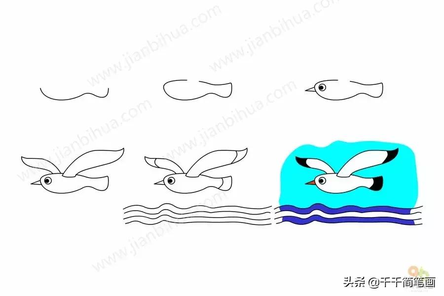 儿童简笔画：50组动物素材，简单易学，马住画起来！