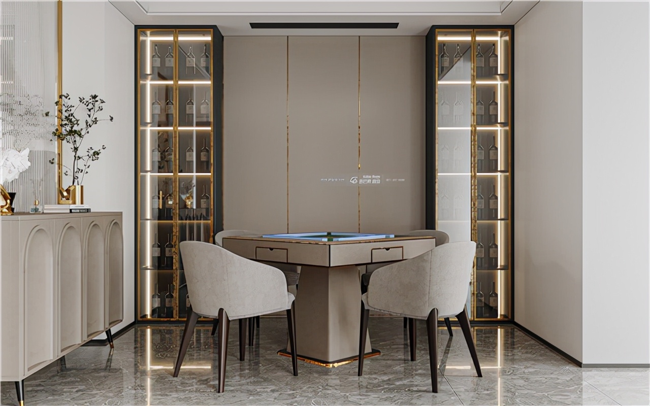 500平米高端轻奢装修,现代轻奢大宅风格效果图