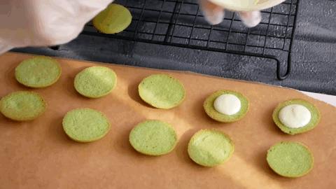 自制抹茶大曲奇怎么做的,马卡龙抹茶曲奇