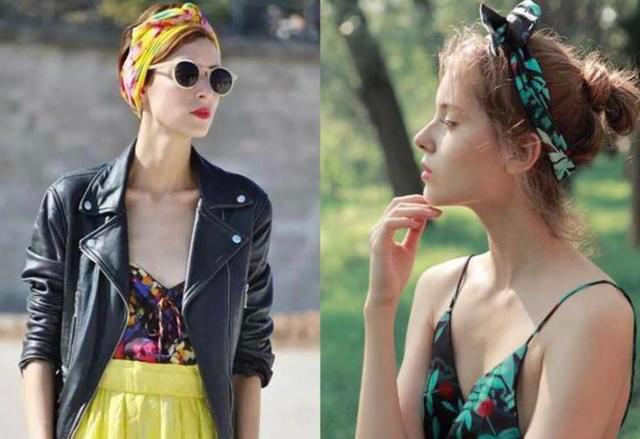 女生如何扎发带更时尚,用一条发带变造型