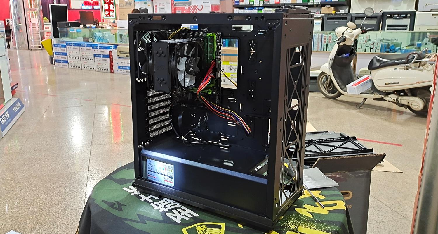 电脑城装机视频教程,九州风神水冷散热器安装过程