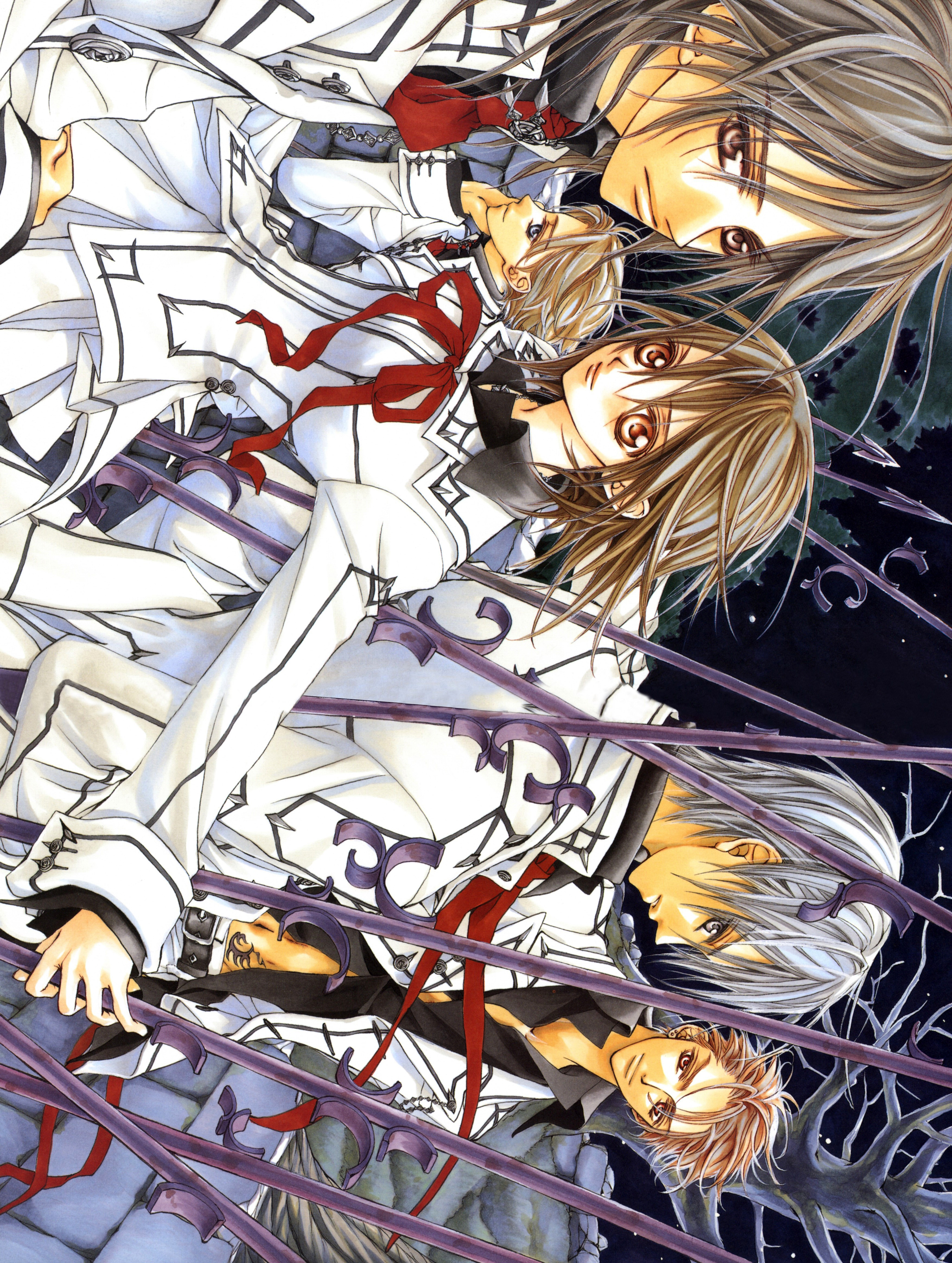 暗黑风吸血鬼动漫图片,吸血鬼骑士漫画手绘