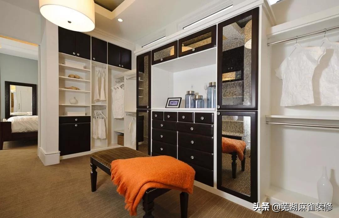 芜湖麻雀装饰30套案例告诉你，衣帽间怎么设计最好用