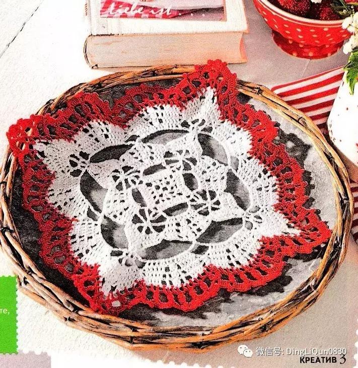编织人生手工毯子编织教程,圆形垫子镂空钩针编织图解