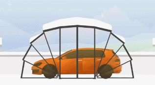 汽车蜗居,汽车折叠伸缩车库