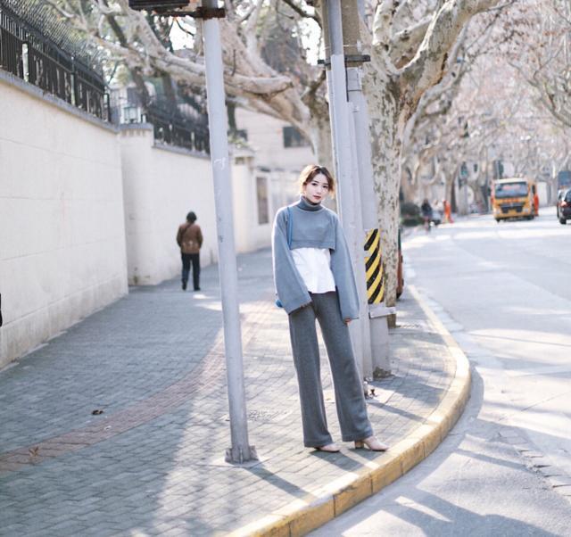 时尚百搭秋冬阔腿长裤,秋冬百搭加绒加厚显瘦长裤