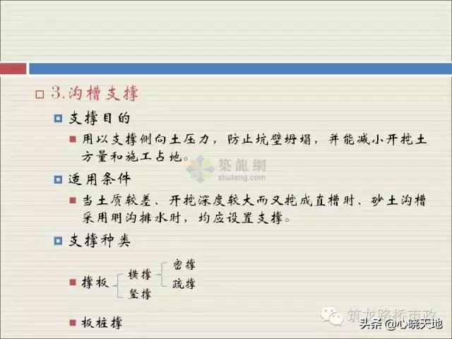沟槽横列板支护施工流程,市政管道沟槽6大施工流程