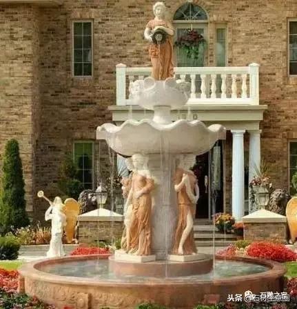 最漂亮的喷泉石雕,精品石雕喷泉花钵设计