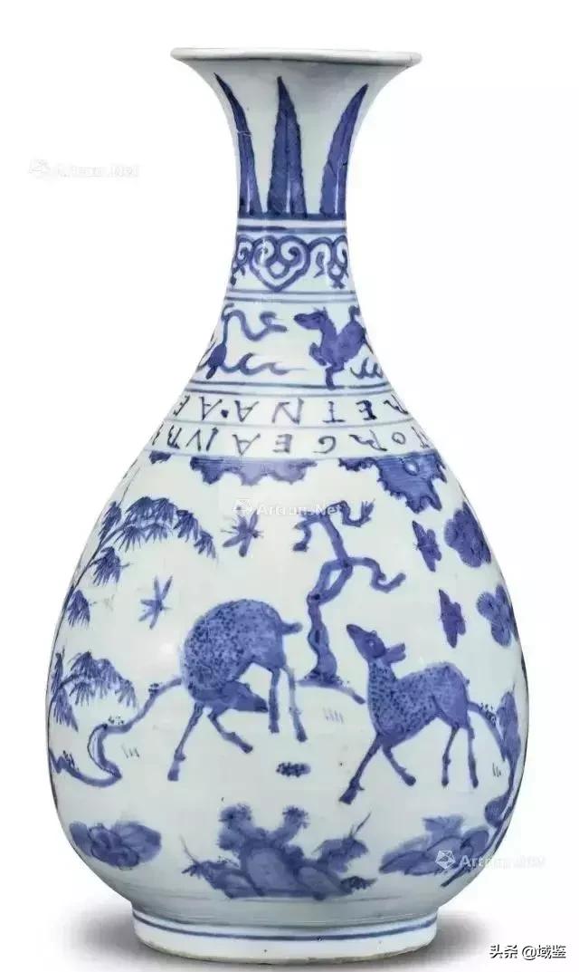 明嘉靖民窑鱼藻纹梅瓶,明代瓷器青花瓷器鉴定视频