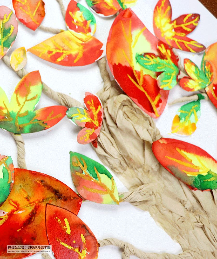 儿童画好大一棵树,我心中的一棵树儿童画